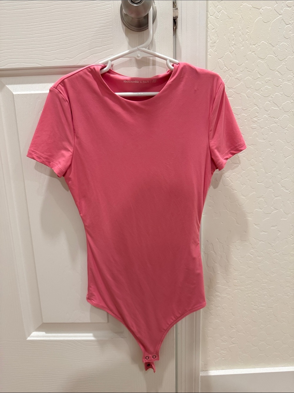 Abercrombie & Fitch Pink Short-Sleeve Bodysuit